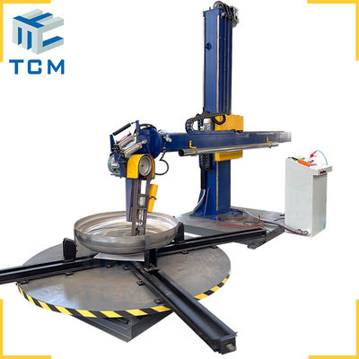 Semi-automatic Dished End Polishing Machine 3500x1600x3050mm 2500 kg with 8-12m2 per Hour Efficiency